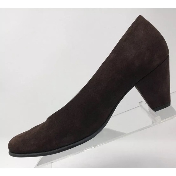 Arche Shoes - Arche Noir Brown Suede Block Heels